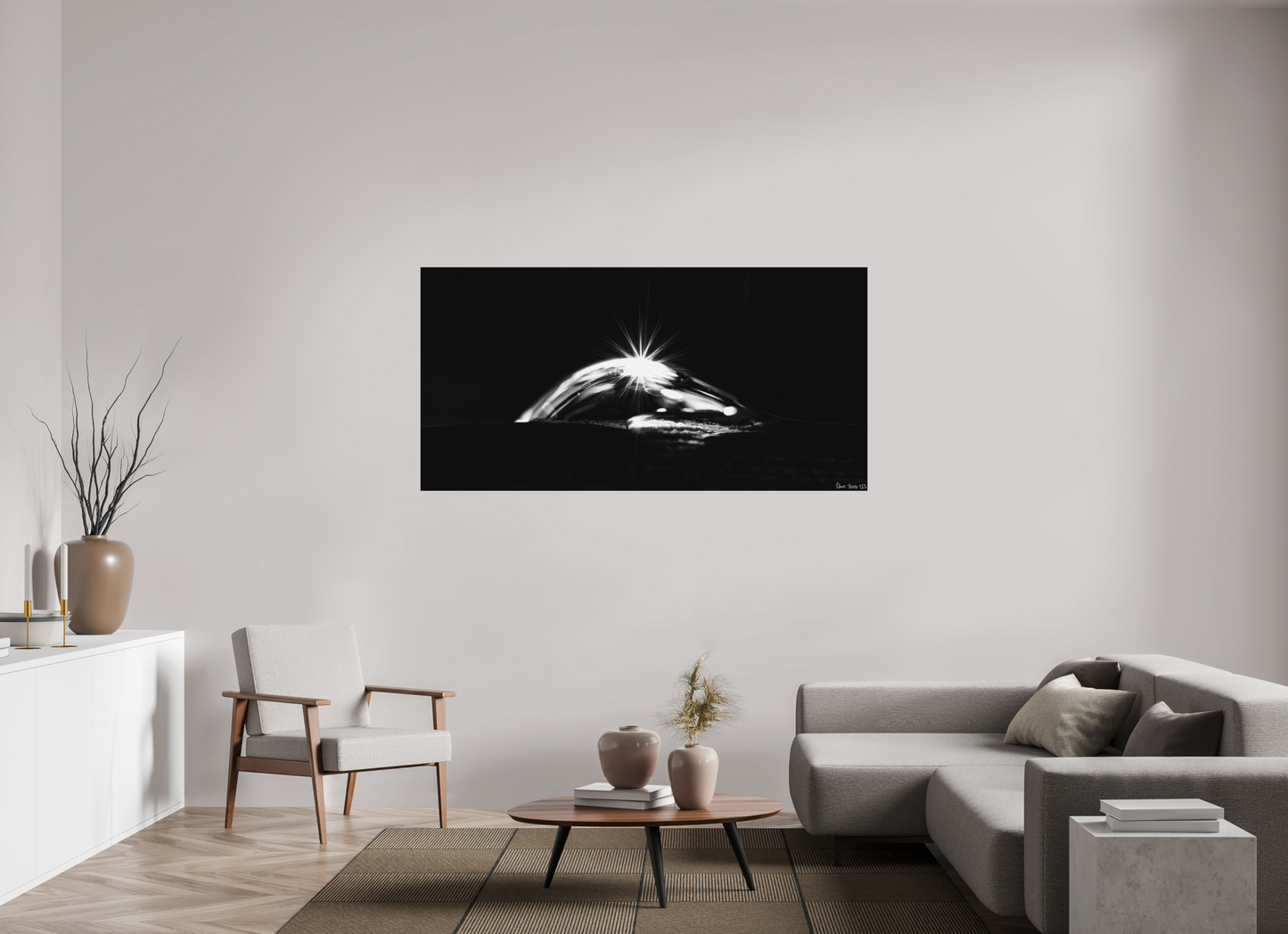 70 x 35″, Forex Starry Mountain