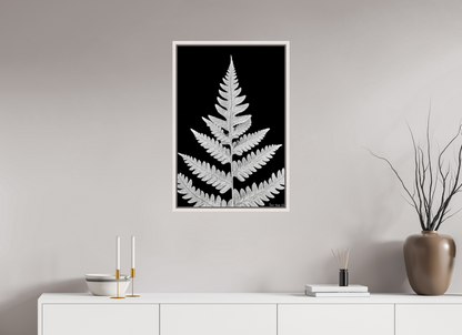 20 x 30″, Floater Frame Maple White Inverted Viridescence