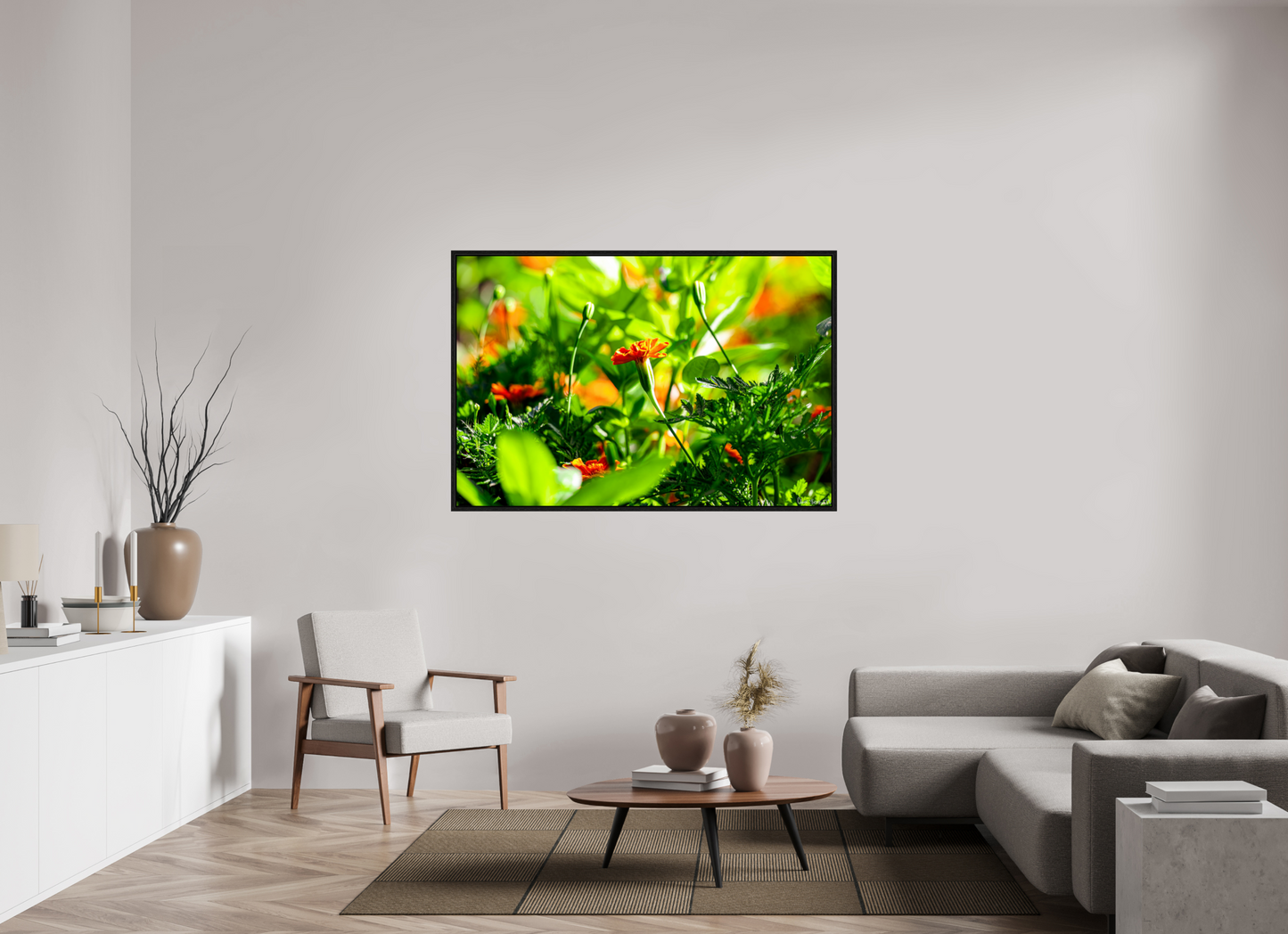 60 x 40″, Floater Frame Black Oak Prominence