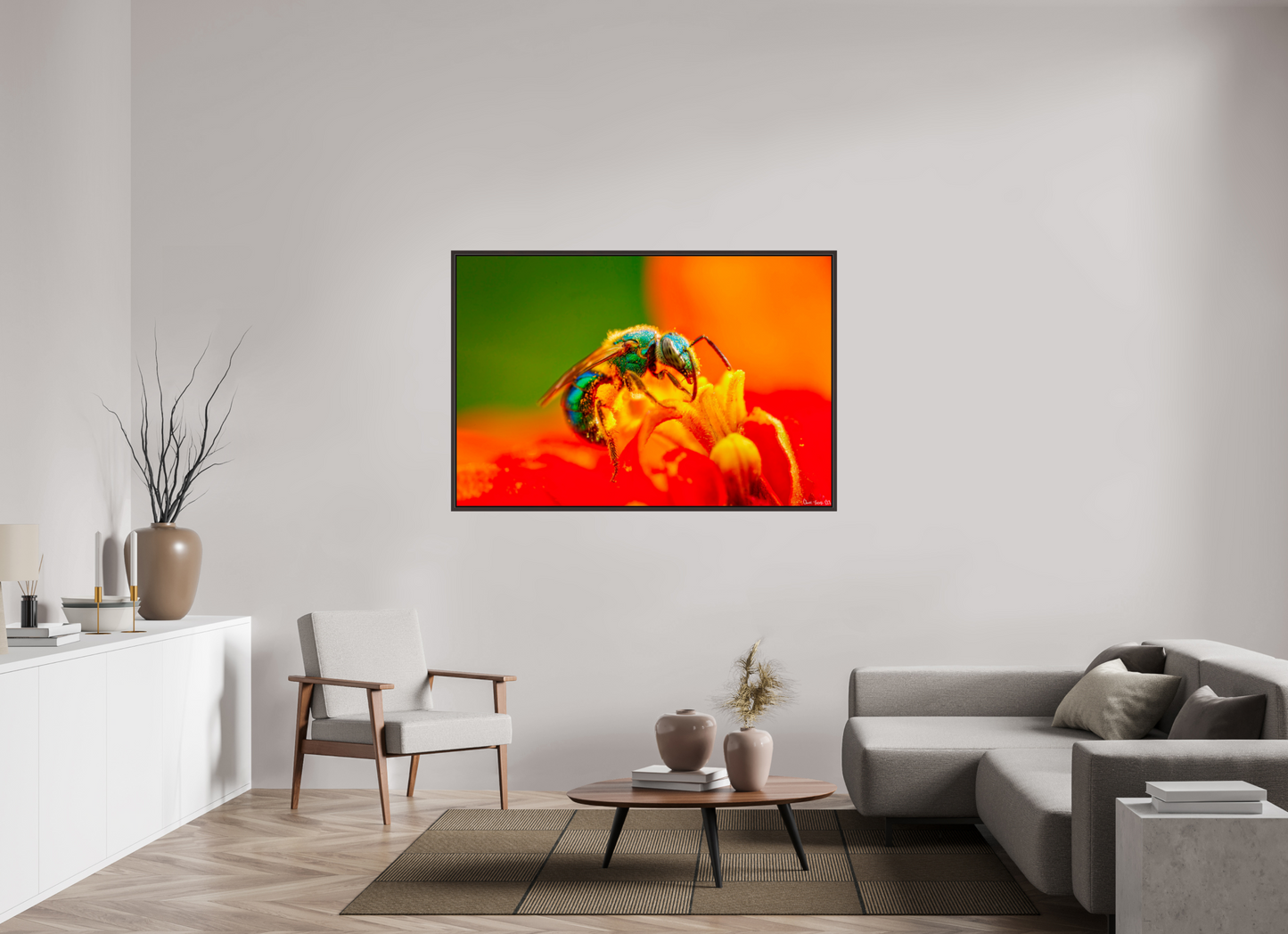 60 x 40″, Floater Frame Alder Brown Salt Licker