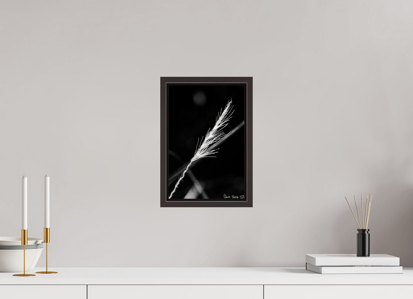 8 x 12″, Floater Frame Alder Brown Frayed