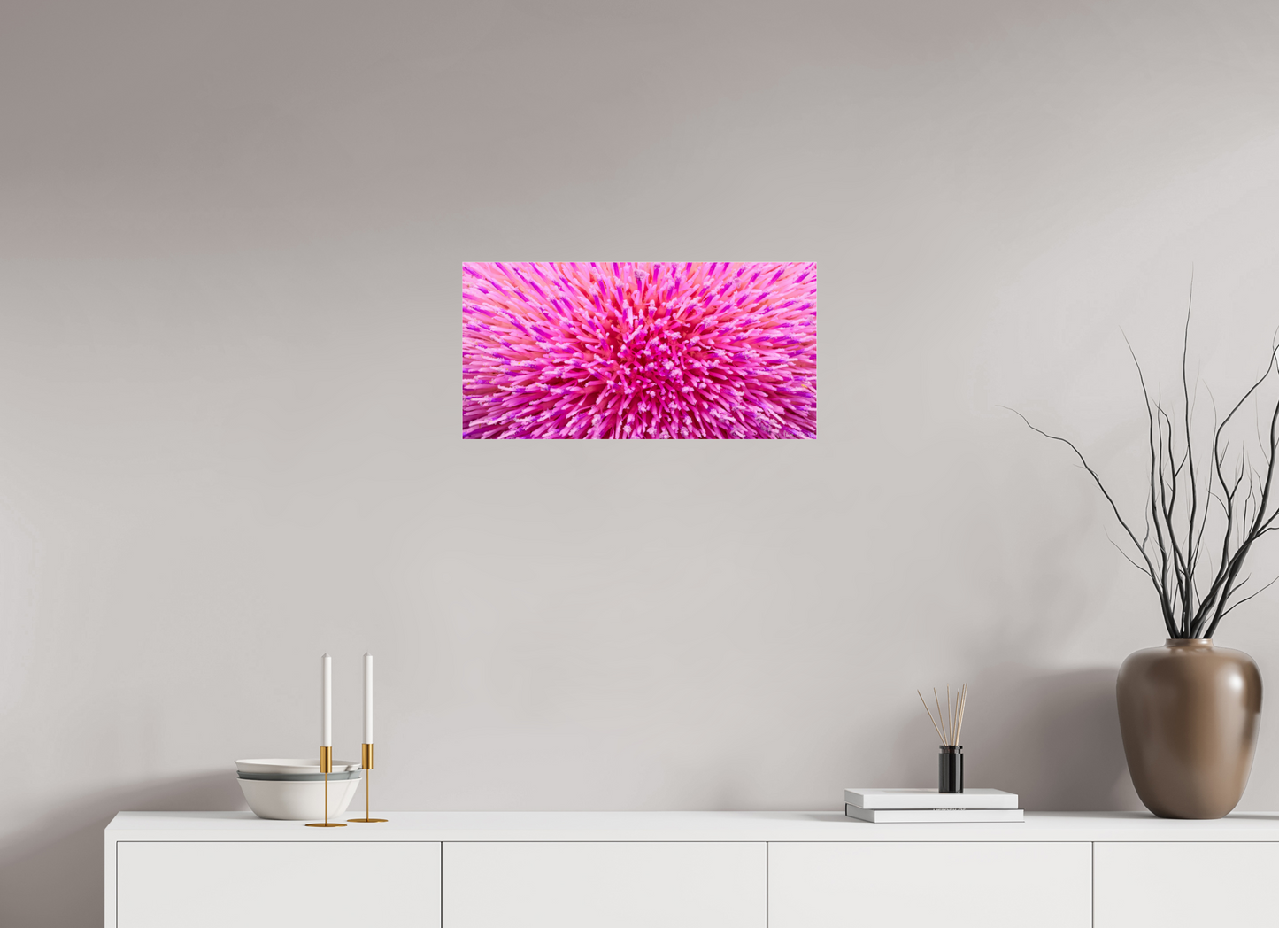 24 x 12″, Acrylic Thistle Sea
