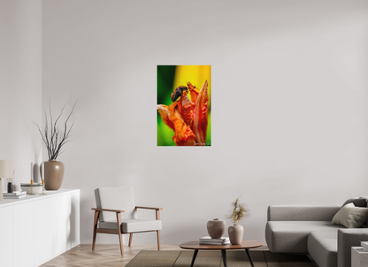 24 x 36″, Matte Metal Perched Grave