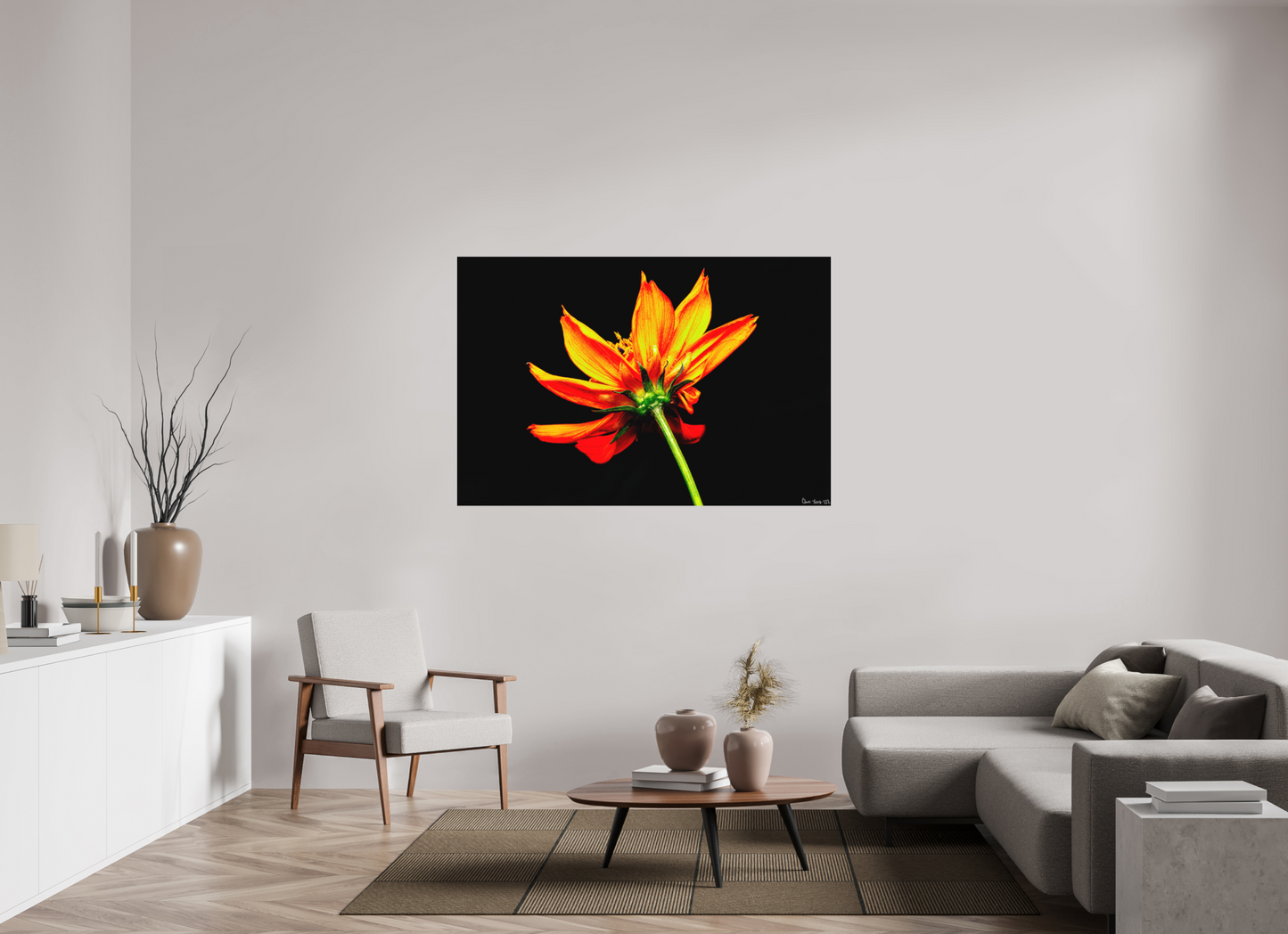 60 x 40″, Matte Metal Soaring Phoenix
