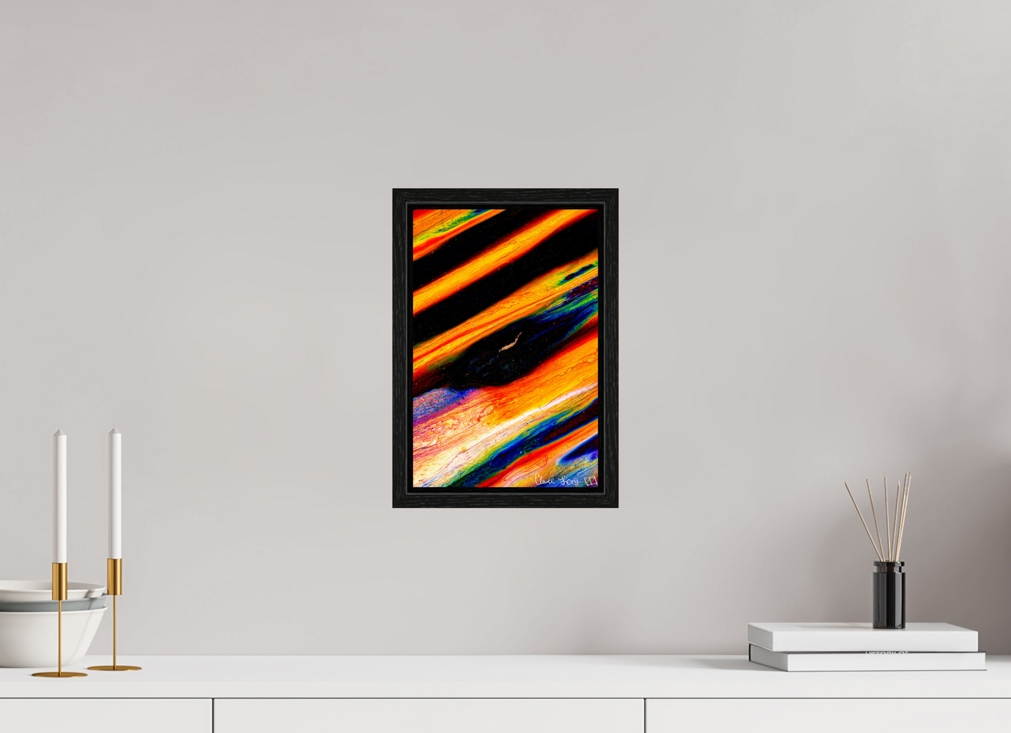 8 x 12″, Floater Frame Black Oak Zenography