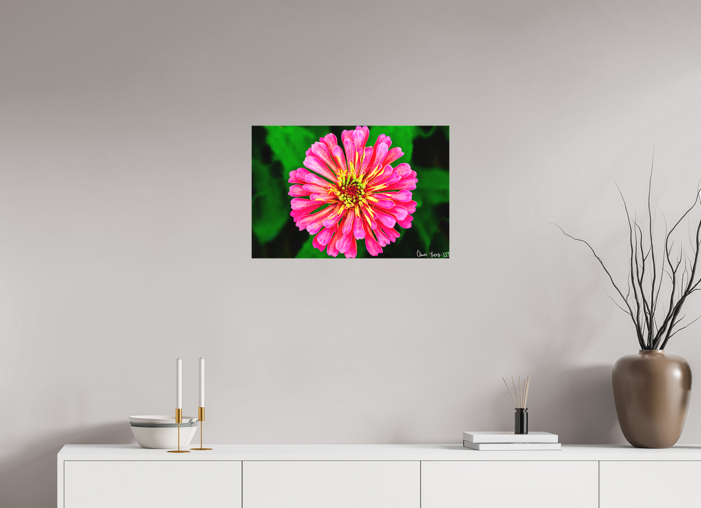 24 x 16″, Matte Canvas Peach Summer
