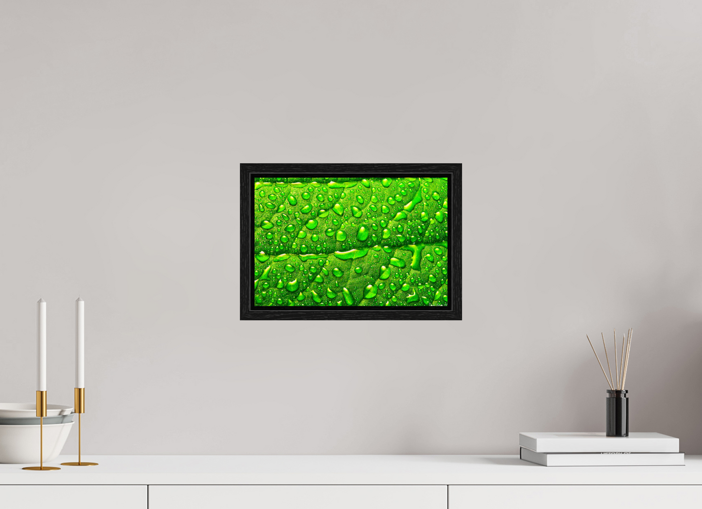 12 x 8″, Floater Frame Black Oak Smile