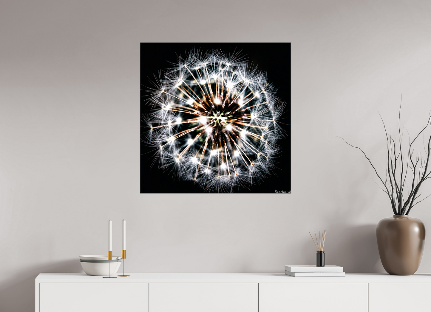 30 x 30″, Glossy Canvas Starburst