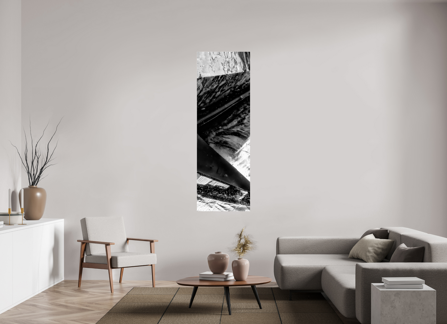 24 x 72″, Acrylic Plentiful Polygons