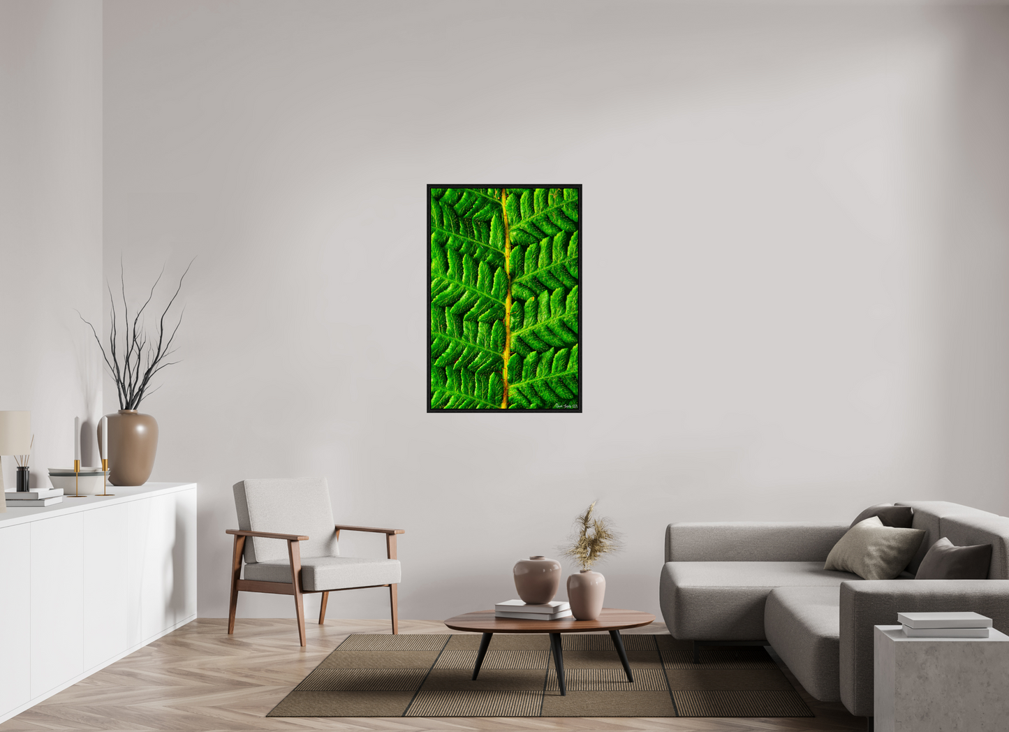 30 x 45″, Floater Frame Black Oak Lush Vitality