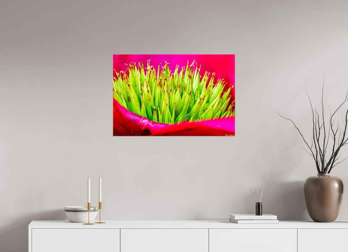 30 x 20″, Glossy Canvas Spiked