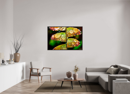 54 x 36″, Floater Frame Alder Brown Monarch’s Abundance