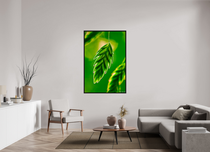 40 x 60″, Floater Frame Black Oak Serrated Kunai