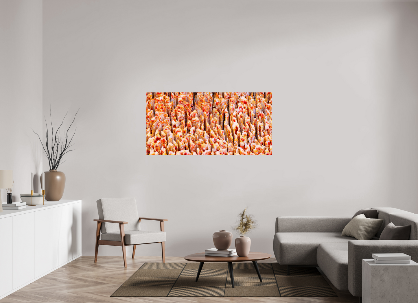62 x 31″, Glossy Metal Inescapable Decay