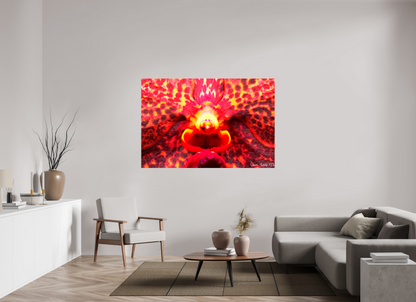 66 x 44″, Glossy Canvas Orchid’s Last Stand in the Inferno