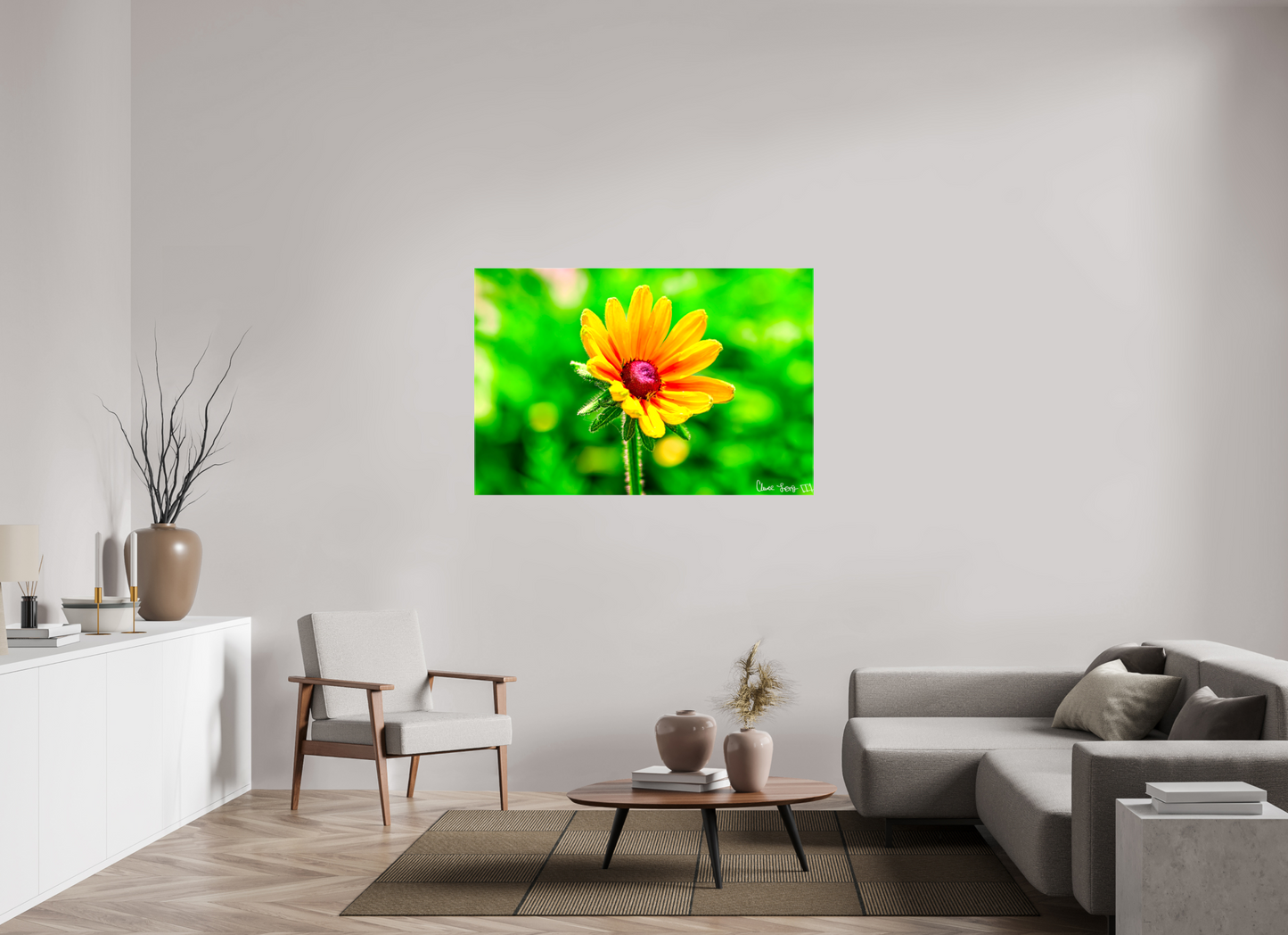 54 x 36″, Glossy Canvas Stillness in the Blur