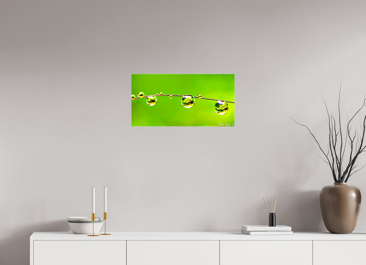 24 x 12″, Glossy Canvas Refraction
