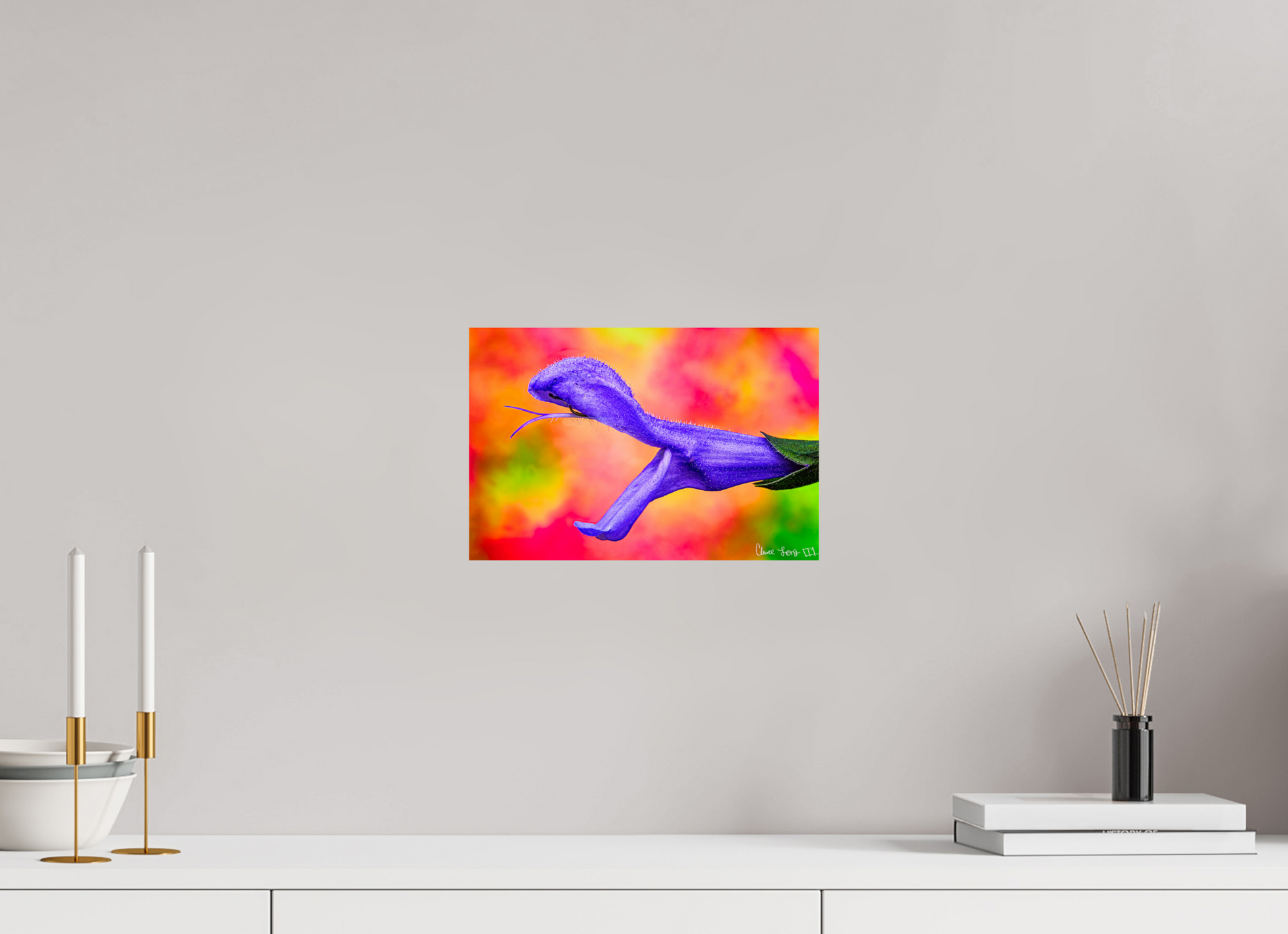 12 x 8″, Glossy Metal Eden’s Serpent