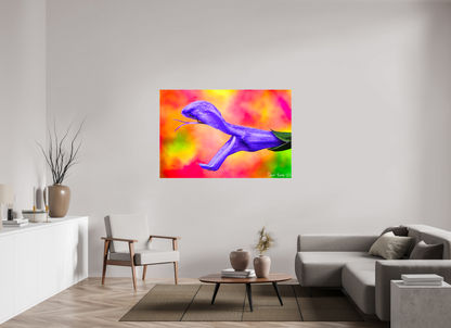 60 x 40″, Glossy Canvas Eden’s Serpent