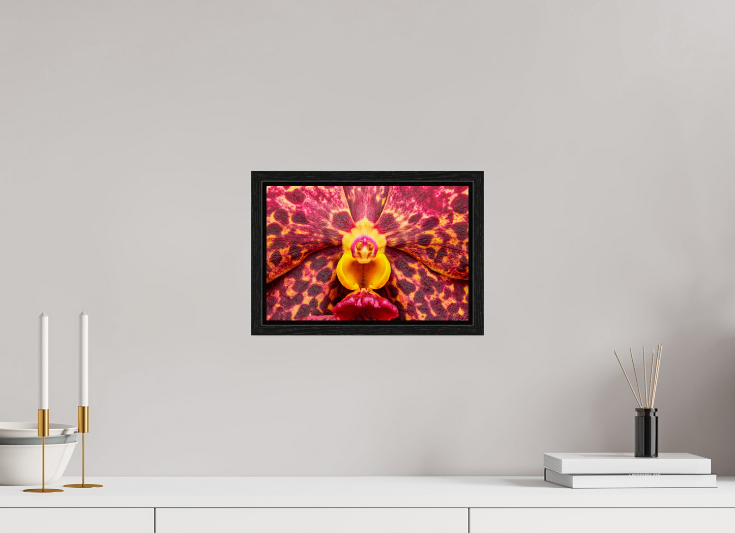 12 x 8″, Floater Frame Black Oak Ignis Victoriae