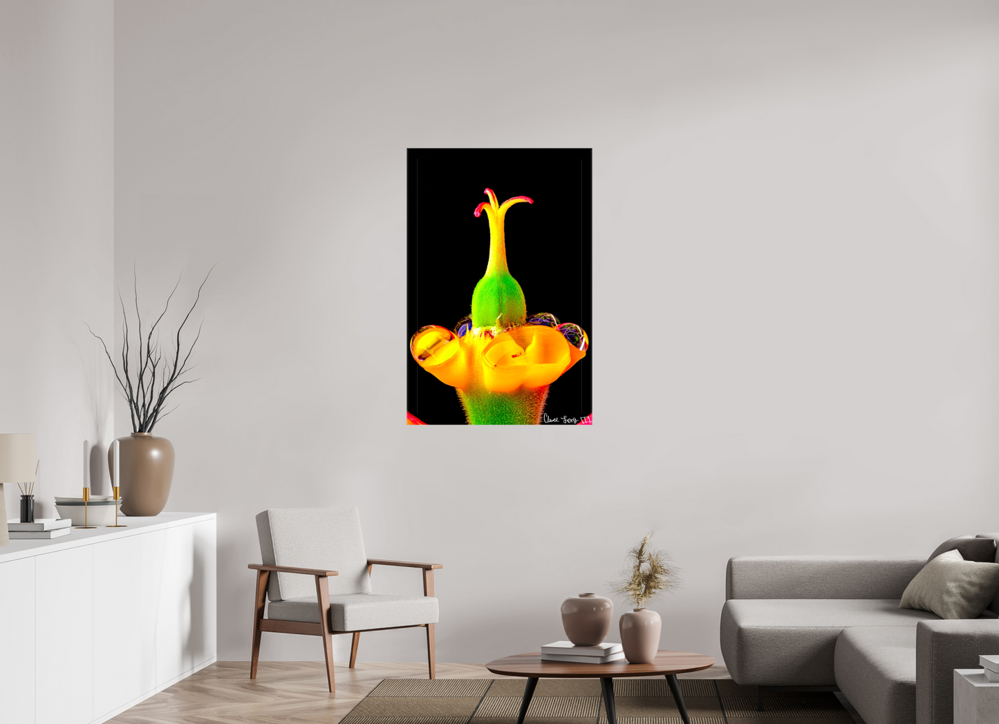 30 x 45″, Glossy Canvas Bubble Fountain