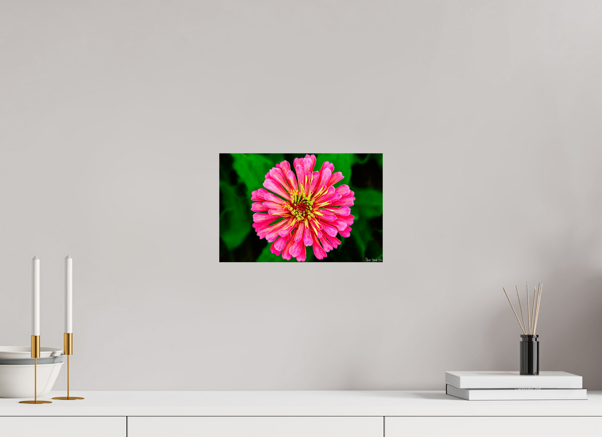 12 x 8″, Glossy Metal Peach Summer