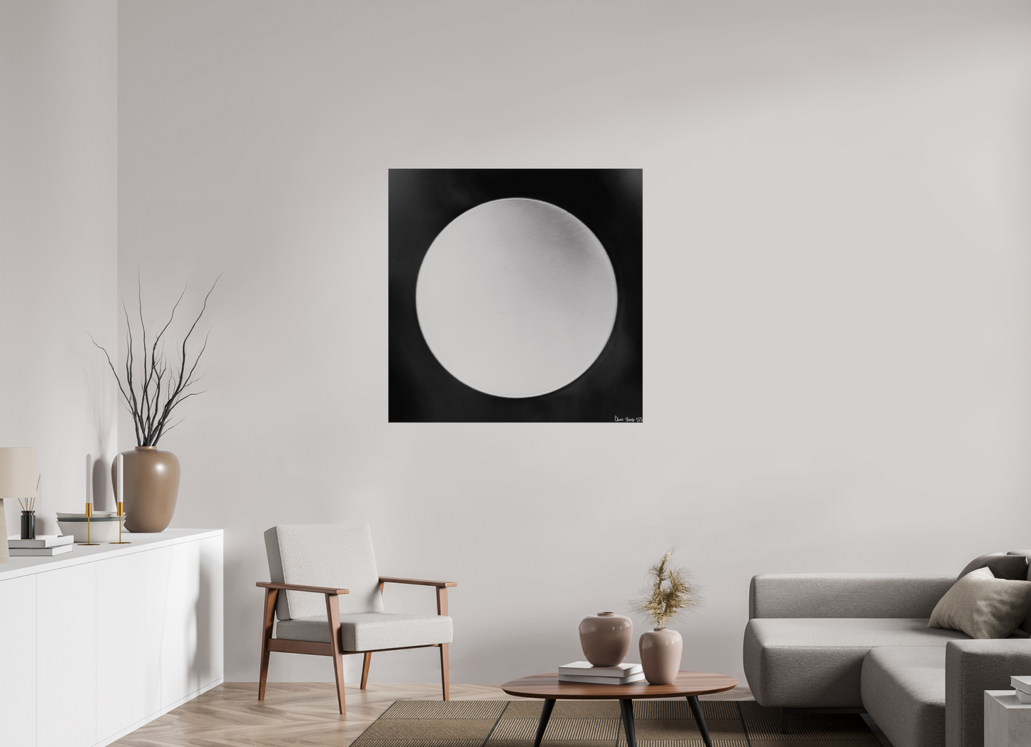 40 x 40″, Glossy Canvas Lycan’s Moon