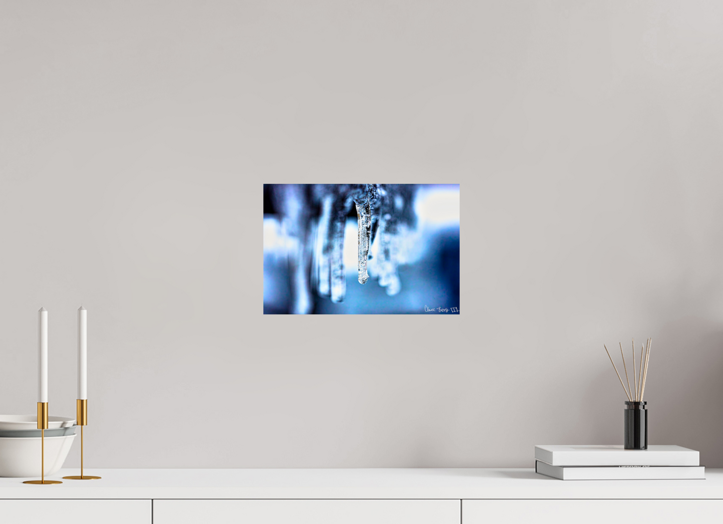 12 x 8″, Glossy Metal Sickle of Boreas