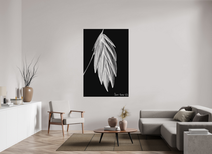 44 x 66″, Matte Metal Tenebrous Sea Oat