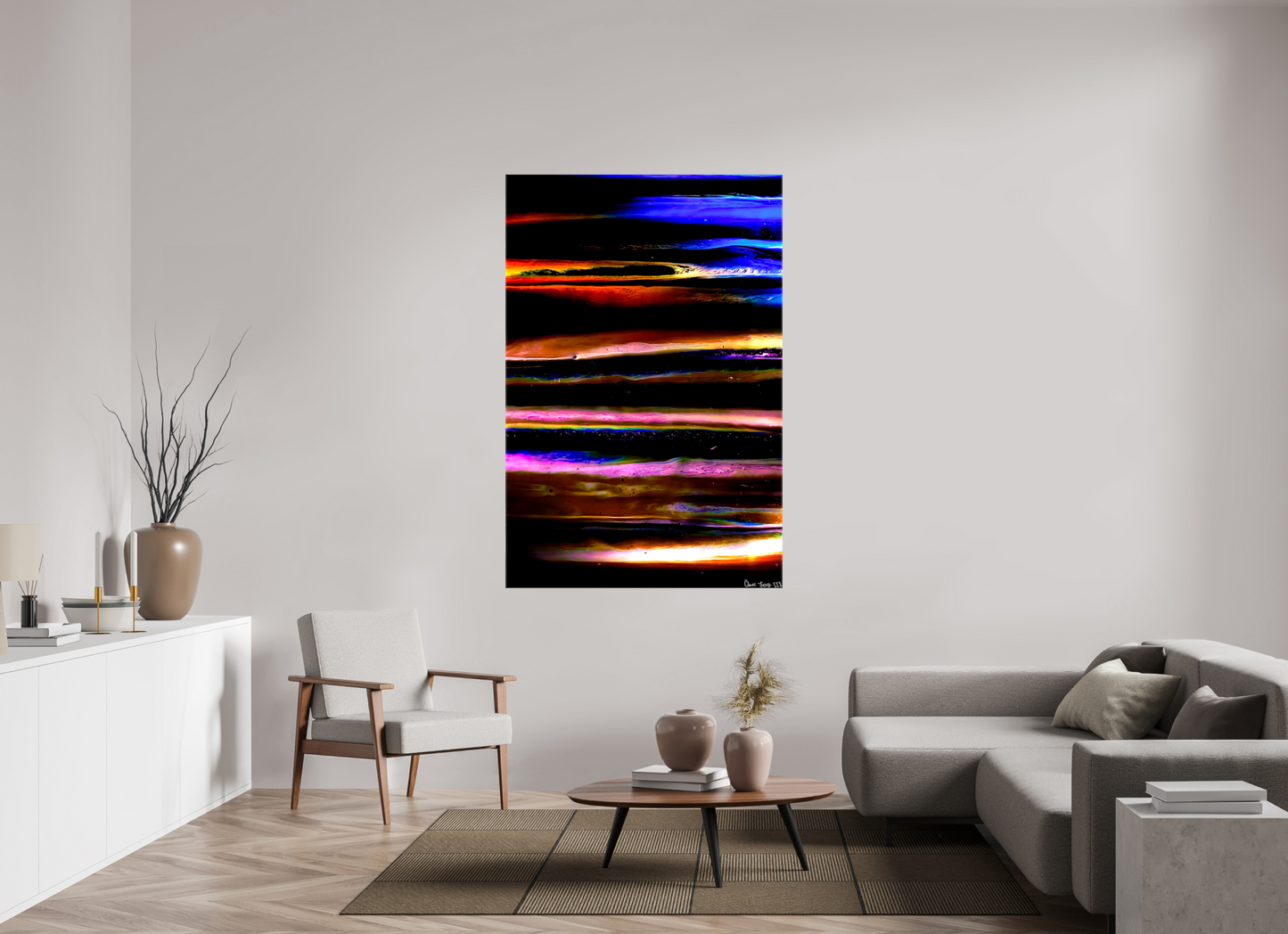 44 x 66″, Glossy Canvas Jupiter’s Storm