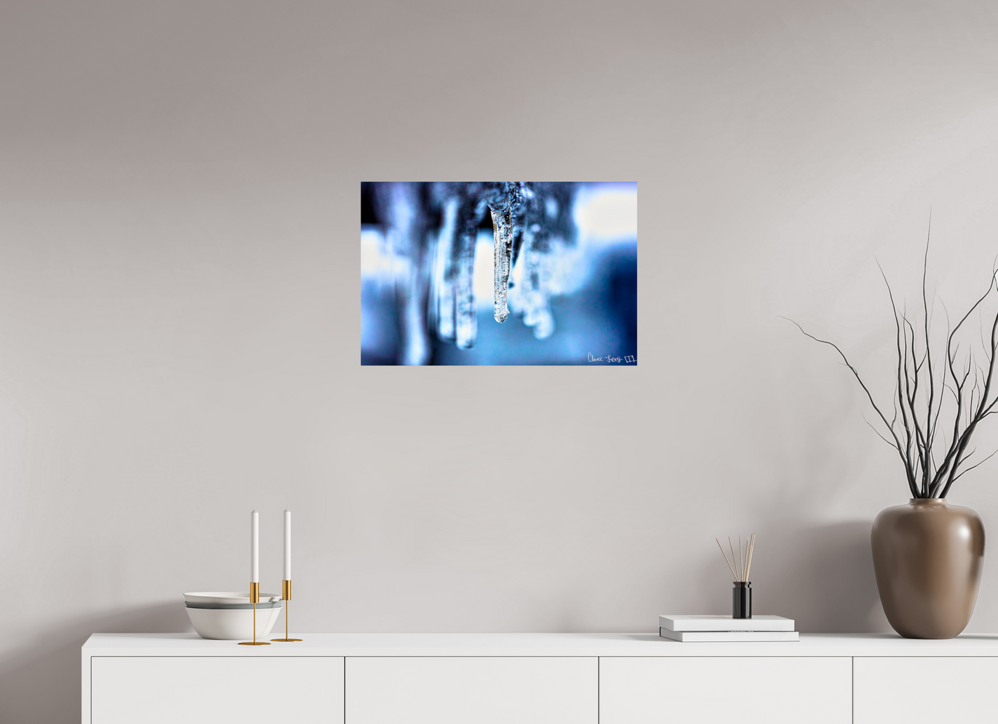 24 x 16″, Glossy Metal Sickle of Boreas