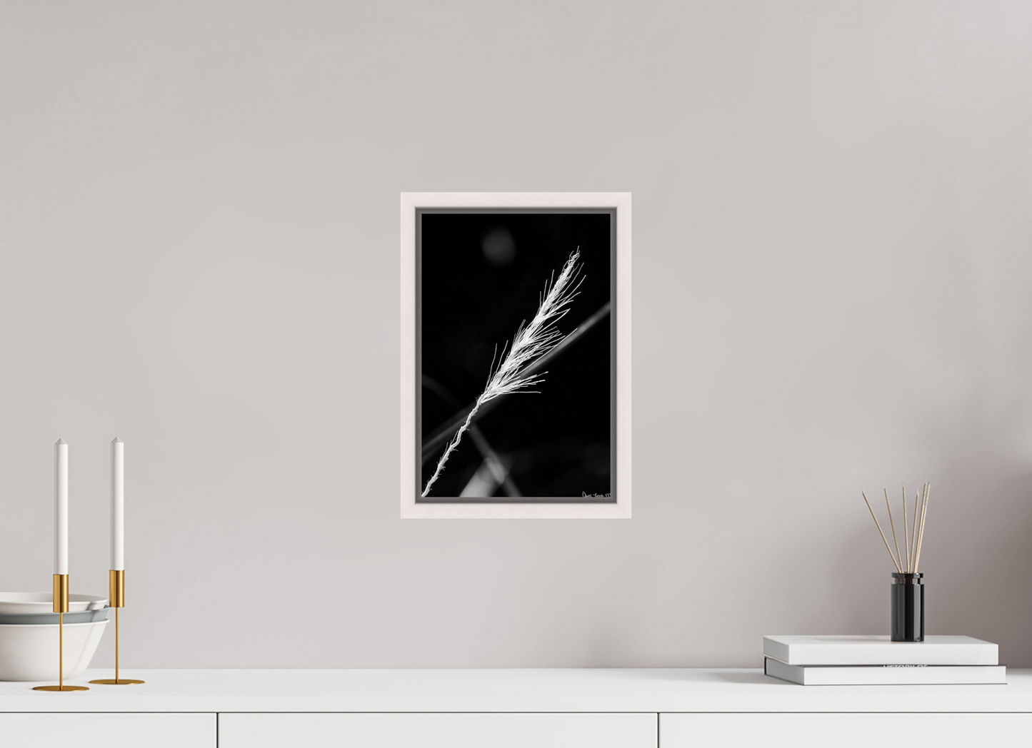 8 x 12″, Floater Frame Maple White Frayed