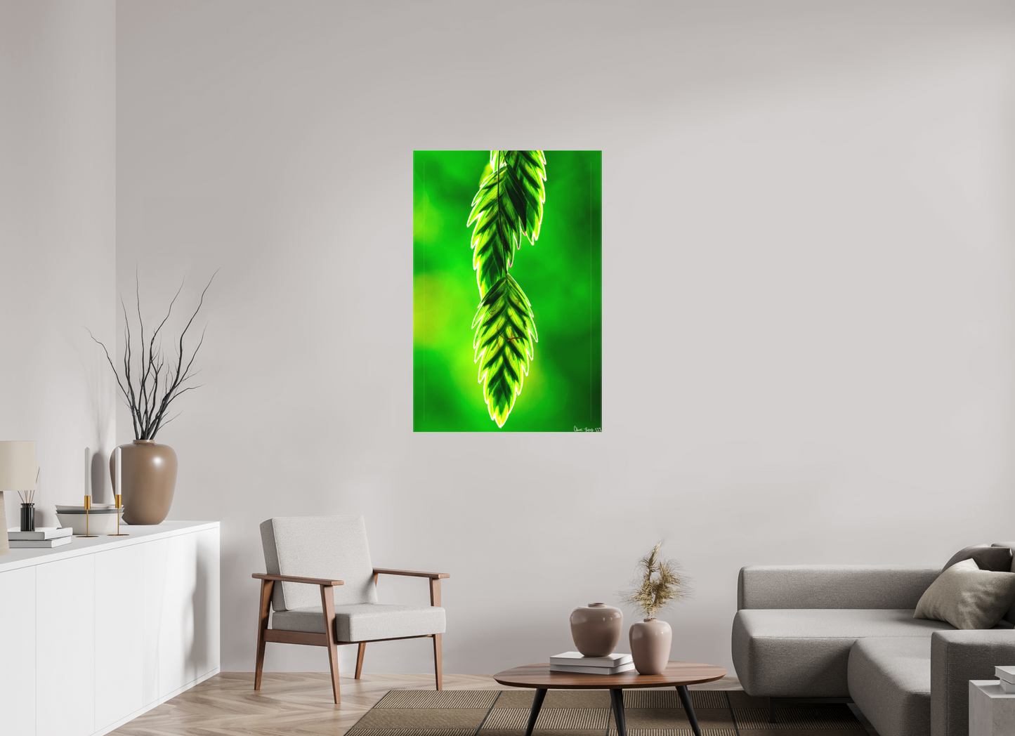 30 x 45″, Matte Canvas Harmonic Trinity
