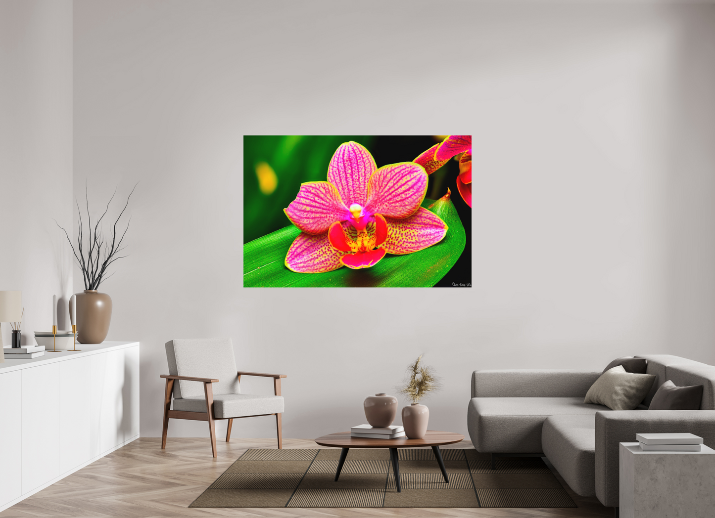66 x 44″, Matte Metal Vigorous Orchid