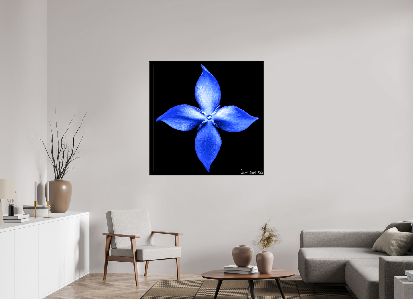 45 x 45″, Glossy Canvas Halcyon Compass