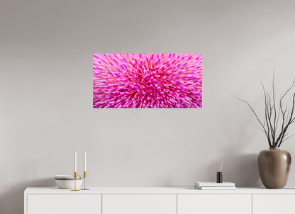 32 x 16″, Glossy Metal Thistle Sea