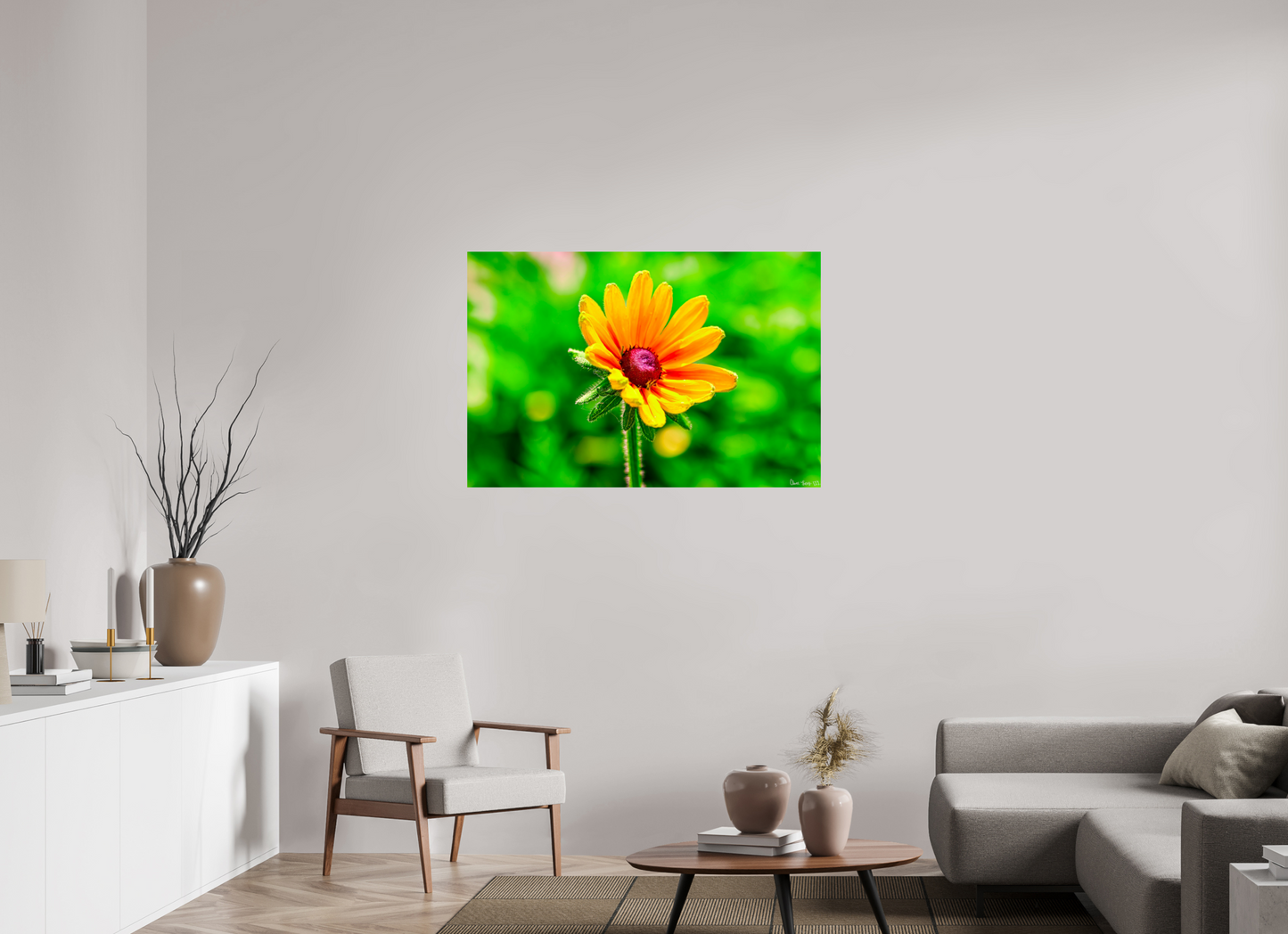 45 x 30″, Glossy Metal Stillness in the Blur