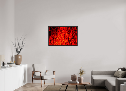 36 x 24″, Floater Frame Alder Brown Inferno