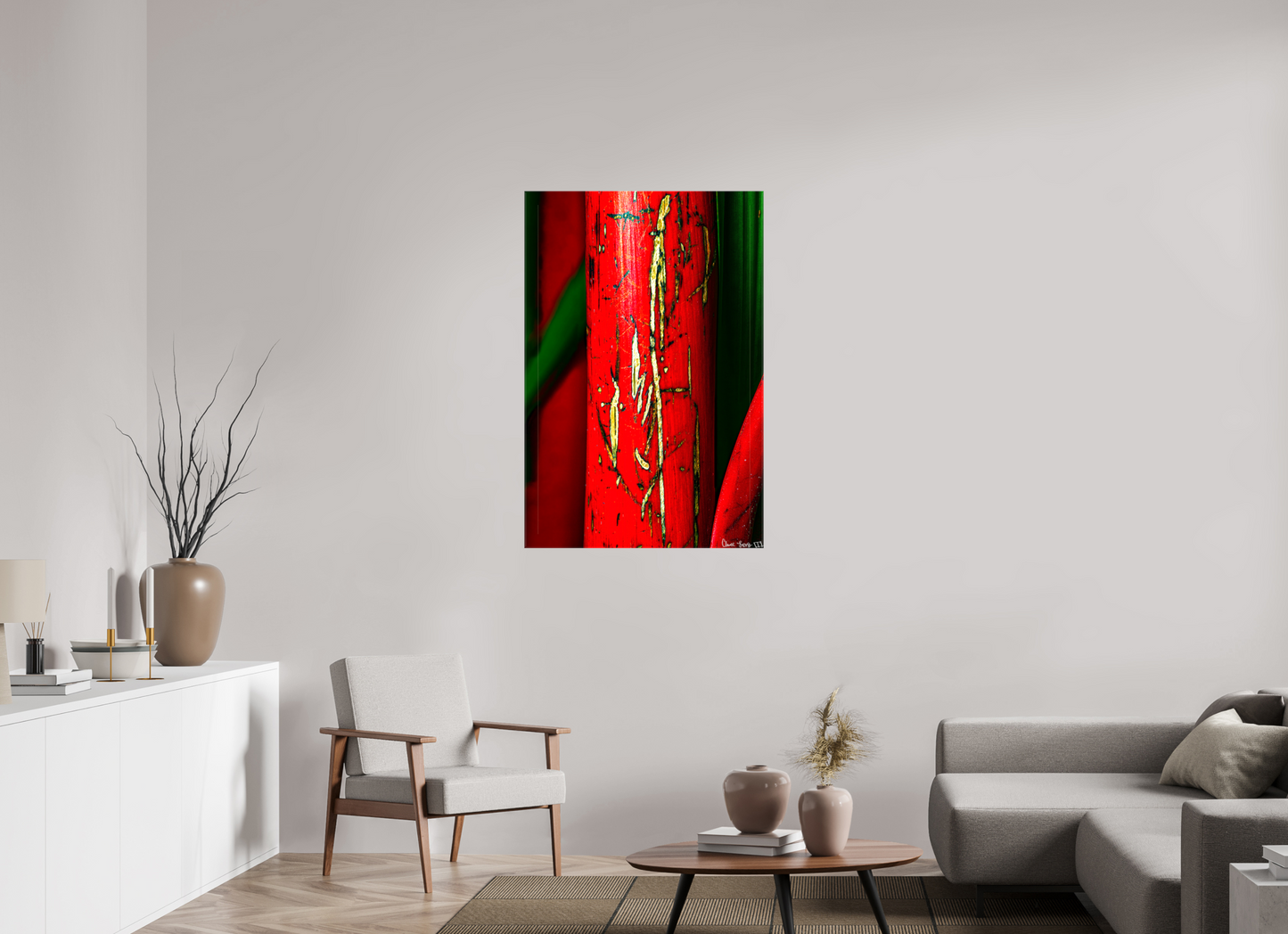 30 x 45″, Glossy Canvas Wounded