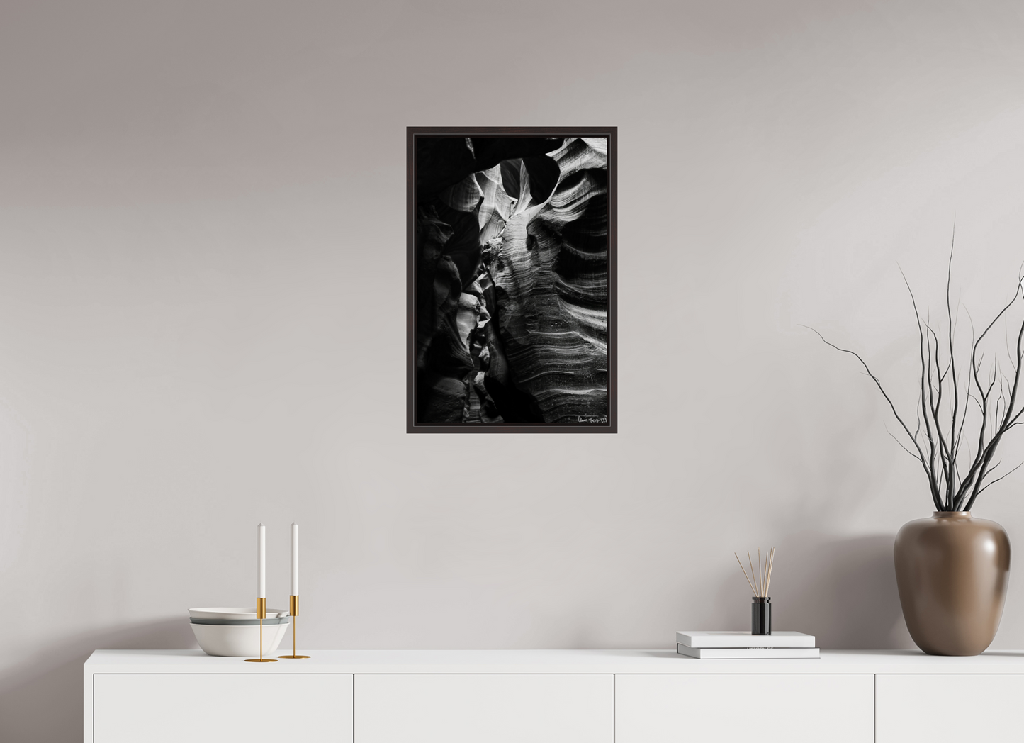16 x 24″, Floater Frame Alder Brown Beauty Down Below