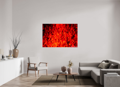 60 x 40″, Glossy Canvas Inferno
