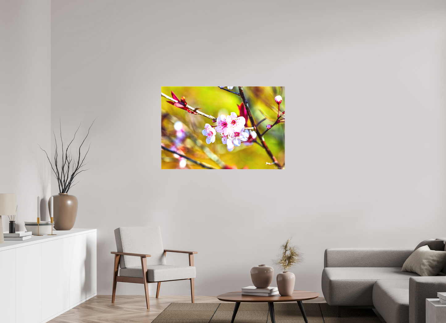 45 x 30″, Matte Canvas Cherry Blossom