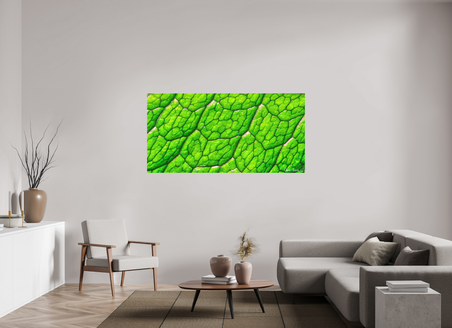 70 x 35″, Matte Canvas Uniformed Venation