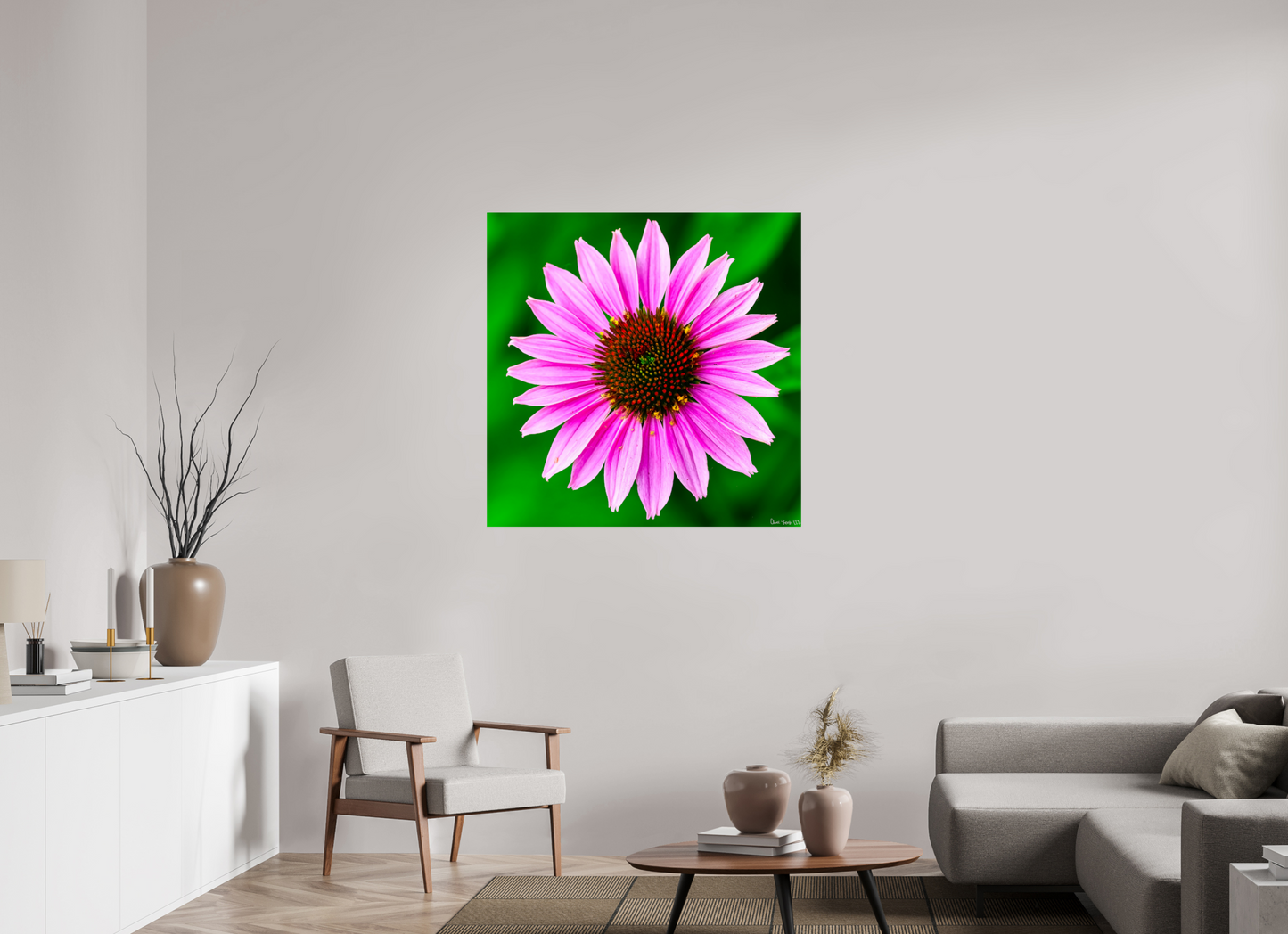 40 x 40″, Glossy Metal Icosidigon