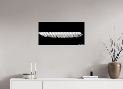 32 x 16″, Glossy Canvas Frayed Precision
