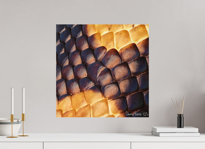 20 x 20″, Matte Metal Python’s Glow