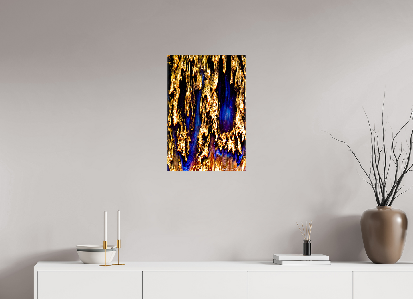 16 x 24″, Glossy Canvas Gilded Torrent