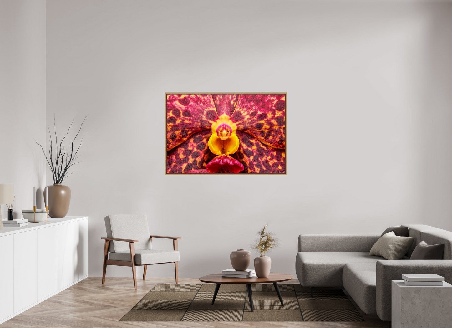 54 x 36″, Floater Frame Natural Oak Ignis Victoriae