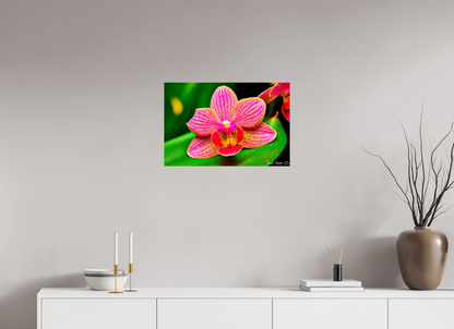 24 x 16″, Glossy Metal Vigorous Orchid