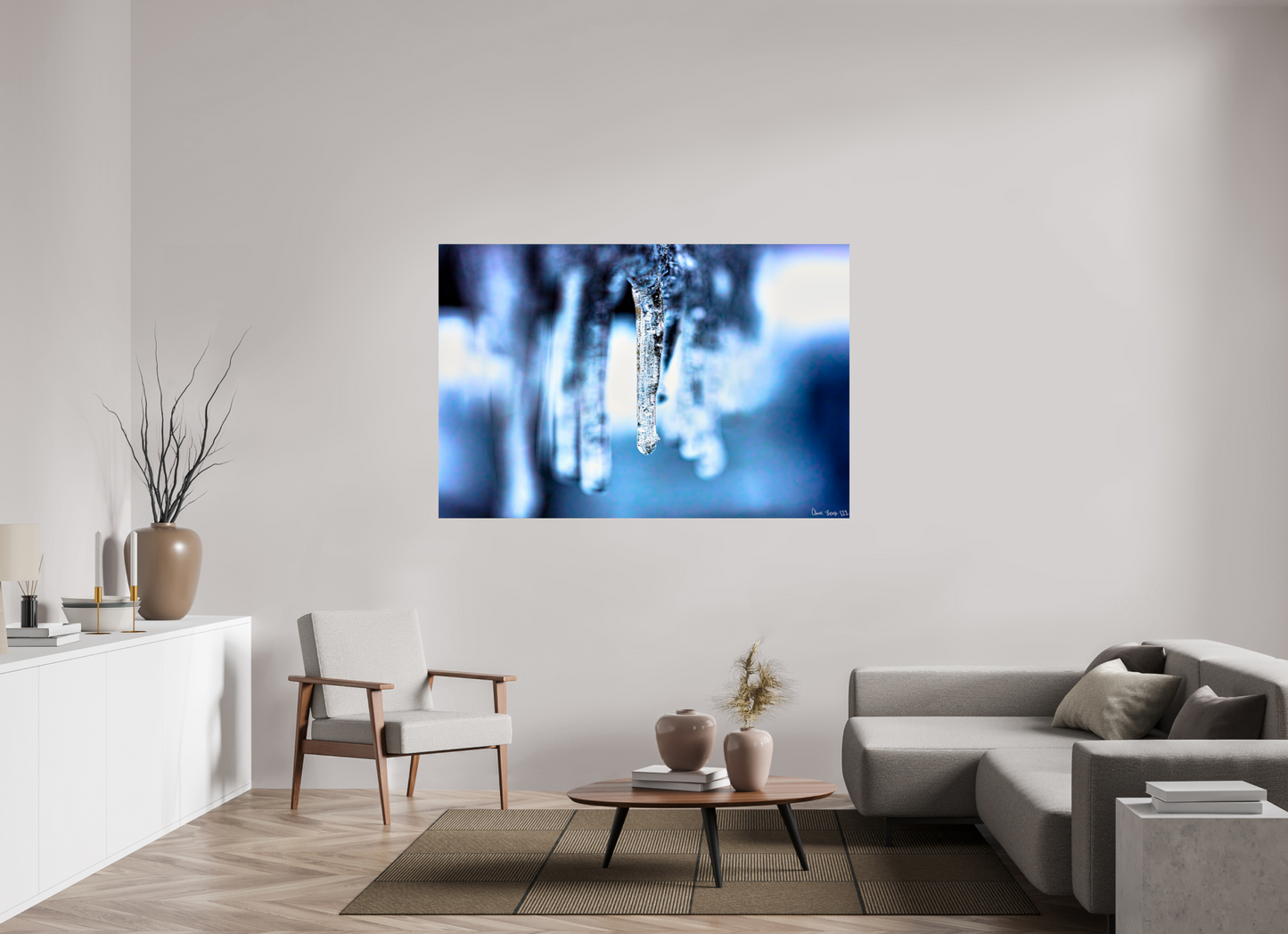 66 x 44″, Glossy Metal Sickle of Boreas
